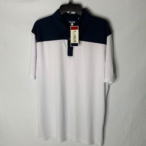 NWT Brand new with tags high quality 3 button CLIQUE MENS Golf Shirt size Large